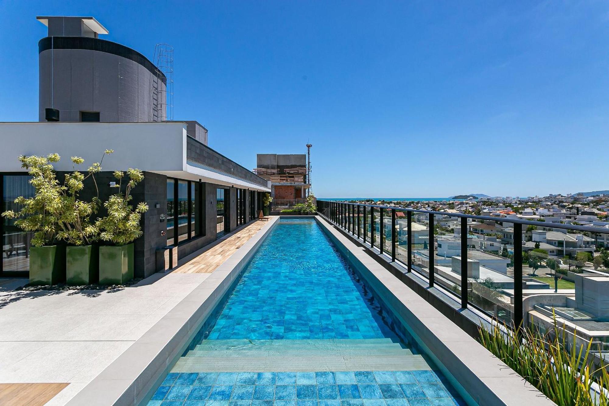 Wi-Fi 300Mb | Rooftop Com Piscina Em Jurere #Ja15 Florianópolis Dış mekan fotoğraf